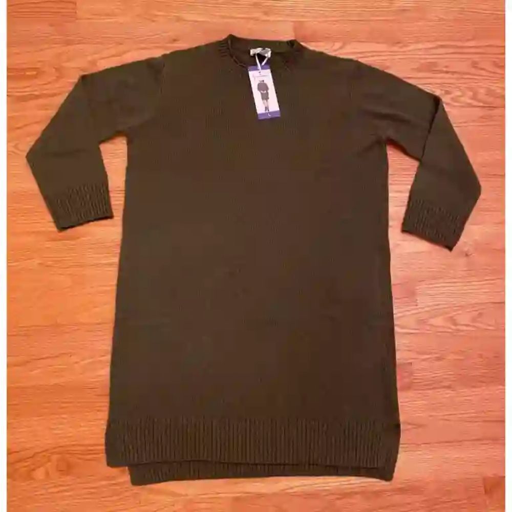Jessica Simpson Long Sleeve Brown Dress - Picture 2 of 5